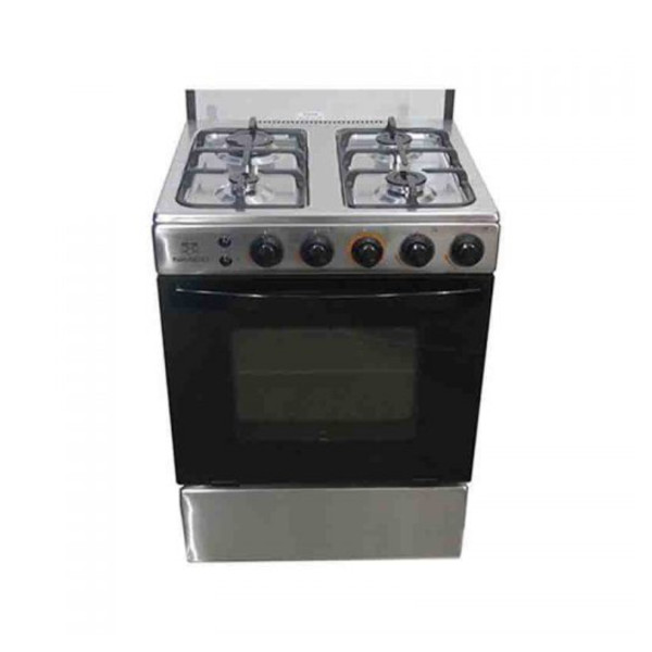 Nasco Full Stainless Steel 4 Burner 60x60cm Cooker+Lighted Oven & Grill