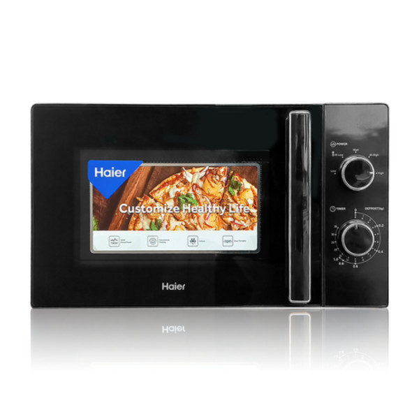 Haier 20L Mechanical Black Microwave  Oven