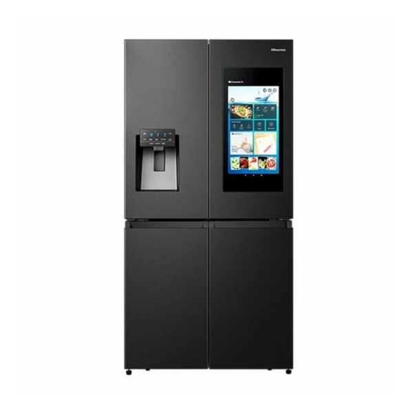545L Cross Door Inverter Refrigerator (Black) with Ice Cube Maker & LED Screen