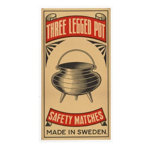 Three Legged Pot Safety Matches - Big Size