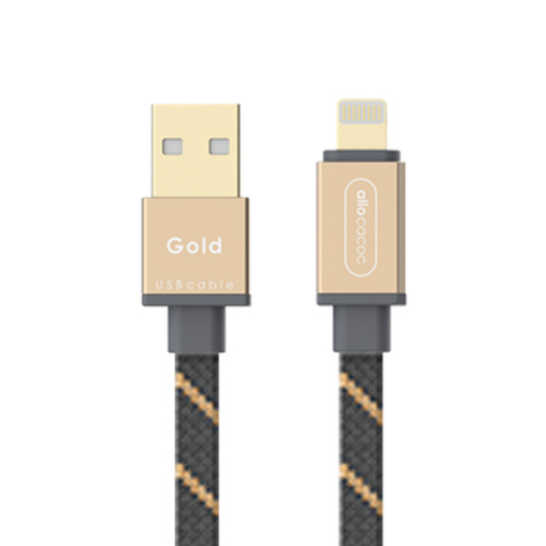 USBcable microUSB Flat - Gold