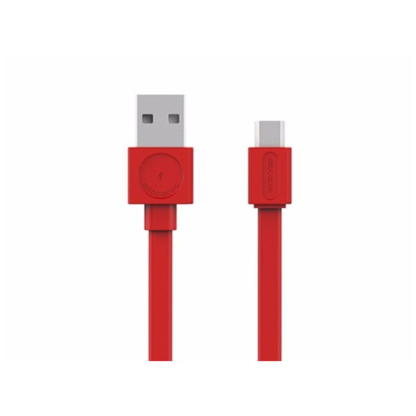 USBcable USB-C Flat - Red