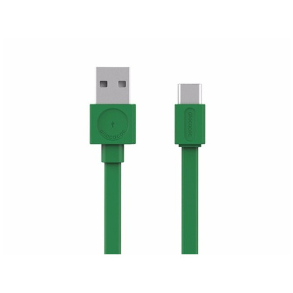 USBcable USB-C Flat - Green