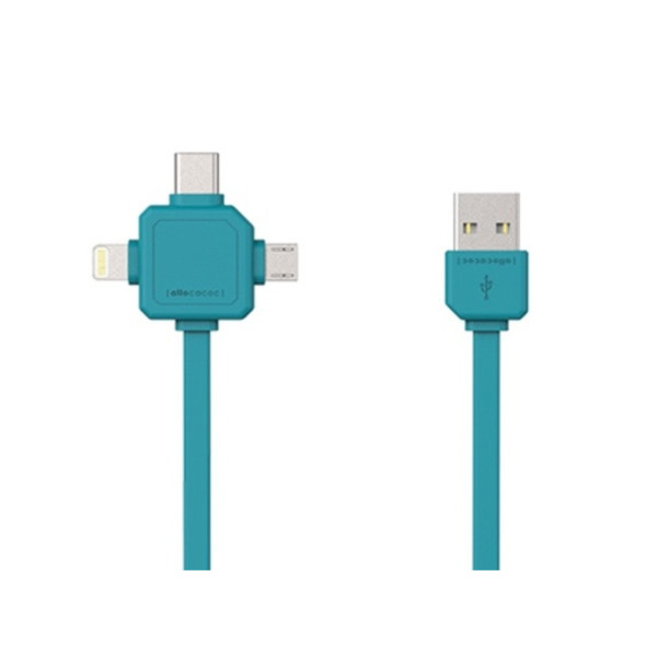 USBcable 3 in 1 - Blue